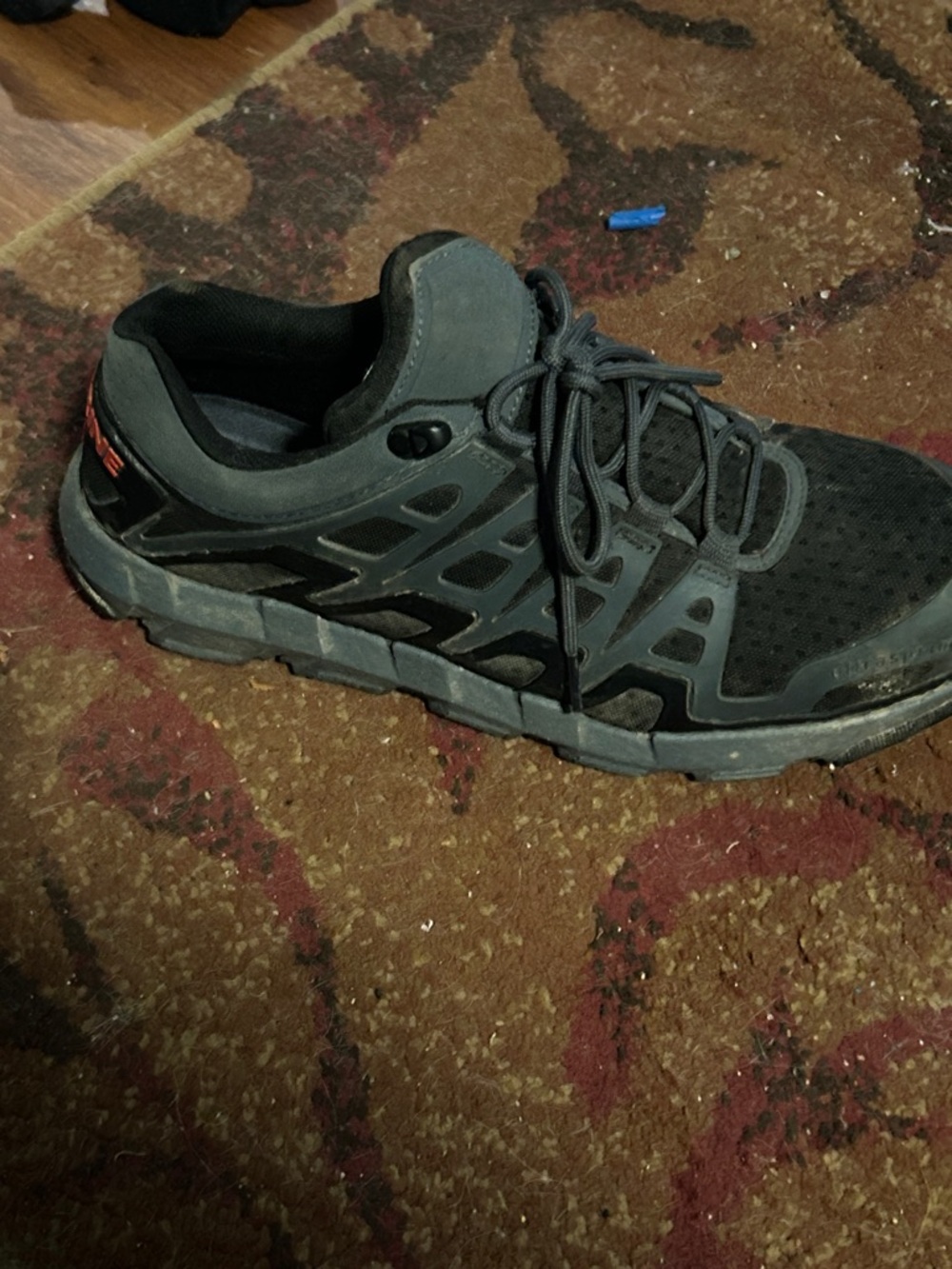 Wolverine Black and Gray Athletic composite toe work shoes /boots